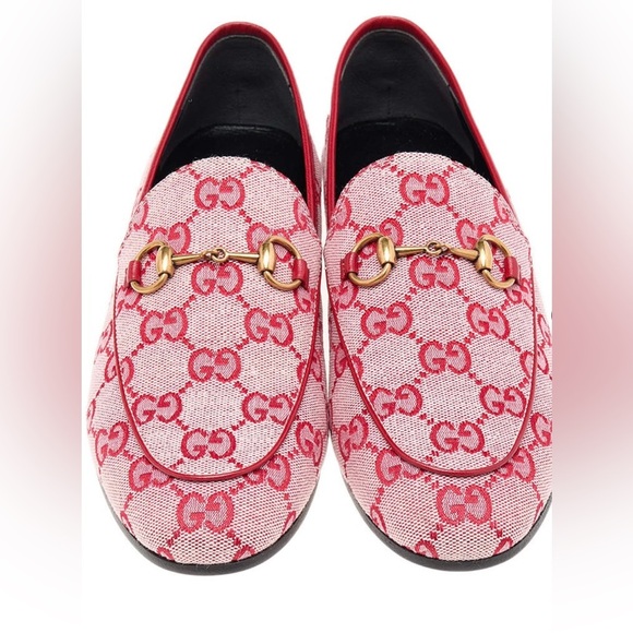 NEVER WORN! AUTHENTIC-Women’s Gucci GG Canvas Loafers Women's Size: 8 l IT: 38♥️ - Picture 2 of 14